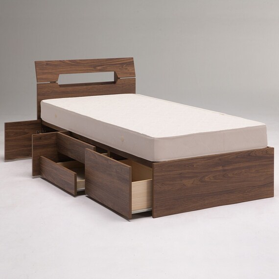 収納付き シングルベッドフレーム(KR MBR) 2枚目画像