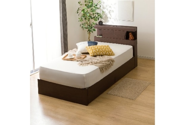 ニトリ 収納付きベットフレーム　シングルベッド　木製ベッドフレーム ニトリ シングルベッドフレーム（収納つき）