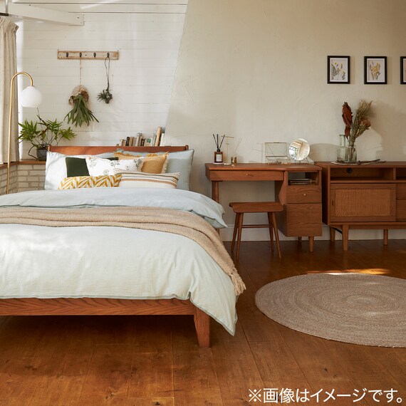 すのこベッド + ヘッドクッションセット シングル (Living in Comfort / ANV001 MBR) 5枚目画像