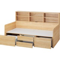 棚・引き出し付きデイベッド(ジオ LBR3 深型40M)