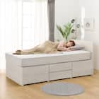 【大容量収納付き】チェストベッドフレーム(シングル N-ジオF WW 40M-T) 11枚目画像