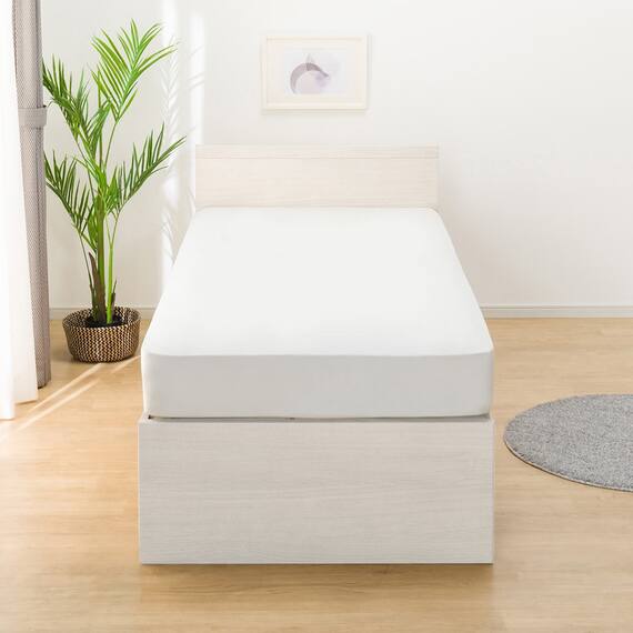 【大容量収納付き】チェストベッドフレーム(シングル N-ジオF WW 40M-T) 14枚目画像