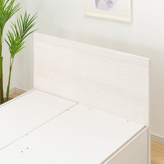 【大容量収納付き】チェストベッドフレーム(シングル N-ジオF WW 40M-T) 19枚目画像