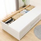 【大容量収納付き】チェストベッドフレーム(シングル N-ジオF WW 40M-T) 21枚目画像