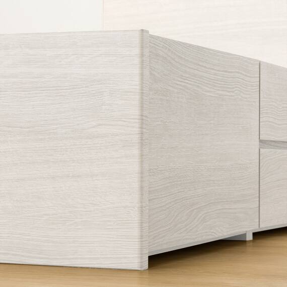 【大容量収納付き】チェストベッドフレーム(シングル N-ジオF WW 40M-T) 25枚目画像