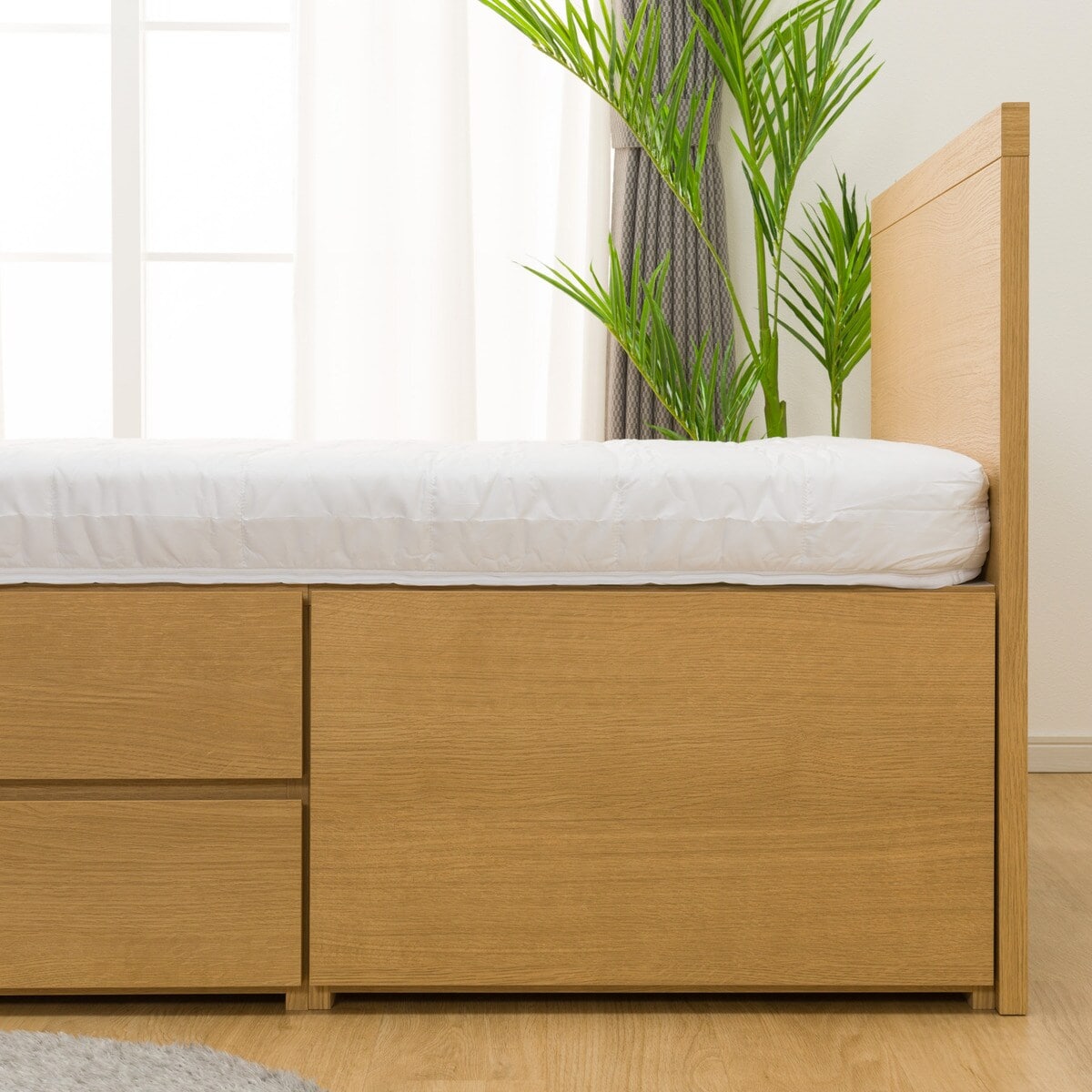 ニトリ　ベッドセット ニトリ すのこシングルフラットヘッドボードチェストベッド