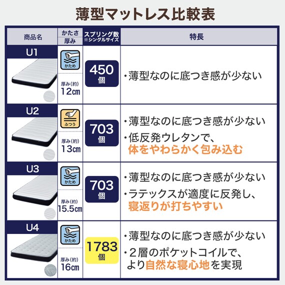 【大容量収納付き】チェストベッド + マットレスセット シングル (N-ジオF 40M-S すのこ WW/U2-03 EM) 3枚目画像