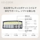 【大容量収納付き】チェストベッド + マットレスセット シングル (N-ジオF 40M-S すのこ WW/U2-03 EM) 10枚目画像