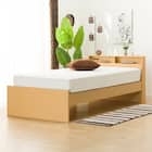 跳ね上げすのこベッドフレーム(JN-300/LBR) 7枚目画像