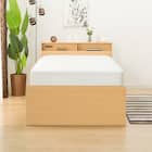 跳ね上げすのこベッドフレーム(JN-300/LBR) 10枚目画像