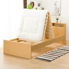 跳ね上げすのこベッドフレーム(JN-300/LBR) 12枚目画像