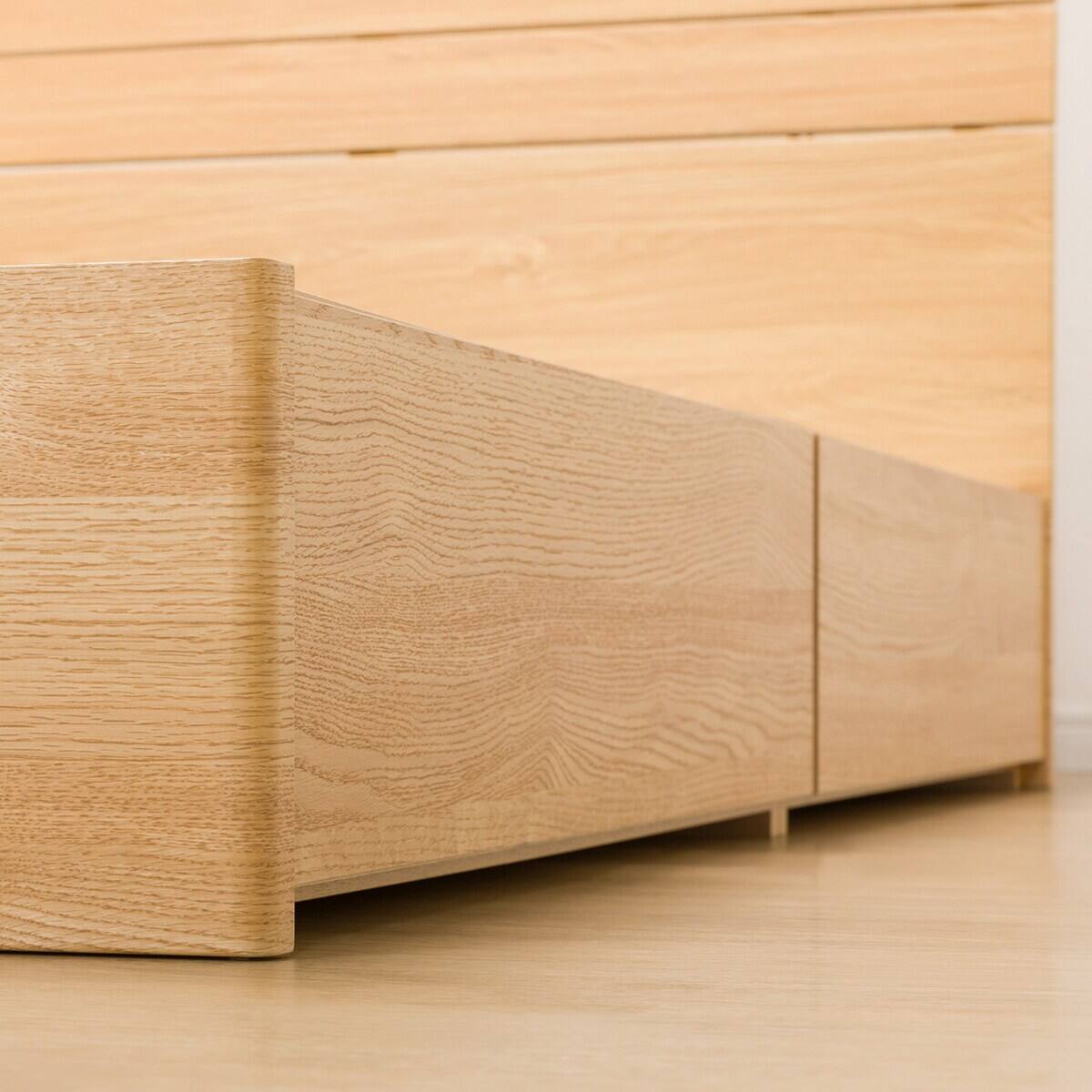 シングルベッドフレーム(EB-001 引出し付き LBR DR) | ニトリネット