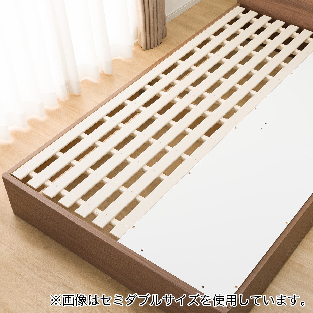 ニトリ⭐︎引き出し2杯付きシングルベッドフレーム シングルベッドフレーム(EB-002 引出し付き MBR DR) | ニトリネット