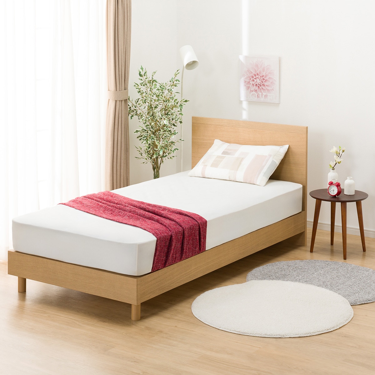 シングルベッドフレーム(NS-001 BK LEG/LOW 床板) | ニトリネット