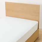 収納付きベッドフレーム シングル フラットタイプ (NS-001 DR31 引き出し付き 浅型 すのこ LBR3) 9枚目画像