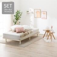 【選べるマットレス】シングルすのこベッドフレームセット(BF-302)