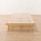 シングルすのこベッドフレームマットレスセット(BF-302 LBR/RX05) 13枚目画像