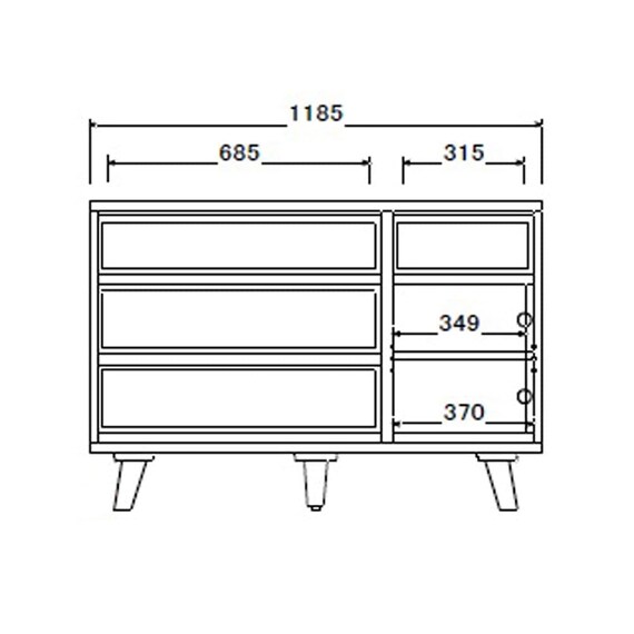 ローチェスト(CW120 WN)【島忠ホームズ商品】 11枚目画像