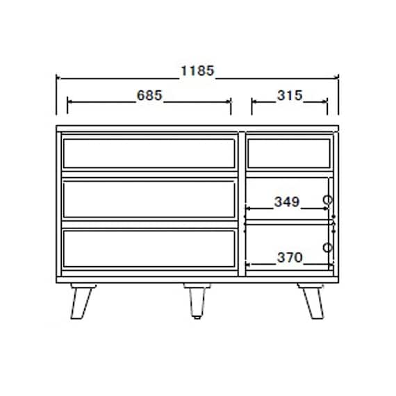 ローチェスト(CW120 WN)【島忠ホームズ商品】 11枚目画像