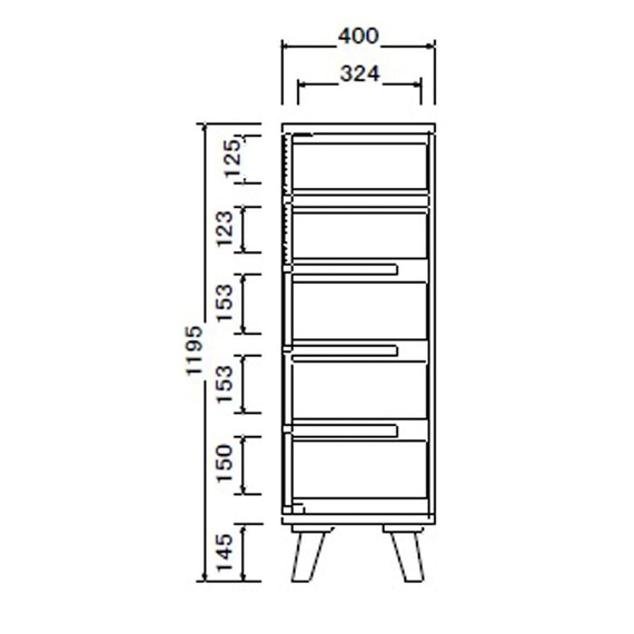 ハイチェスト(CW60 WN)【島忠ホームズ商品】 10枚目画像