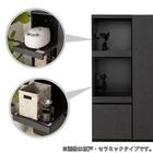 キッチンカウンター(デセオ 80KB-Bガラス扉 WH)【島忠ホームズ商品】 4枚目画像