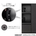 キッチンカウンター(デセオ 80KB-Bガラス扉 WH)【島忠ホームズ商品】 5枚目画像