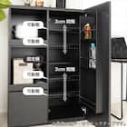 キッチンカウンター(デセオ 80KB-Bガラス扉 WH)【島忠ホームズ商品】 6枚目画像