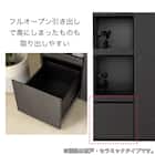 キッチンカウンター(デセオ 80KB-Bガラス扉 WH)【島忠ホームズ商品】 8枚目画像