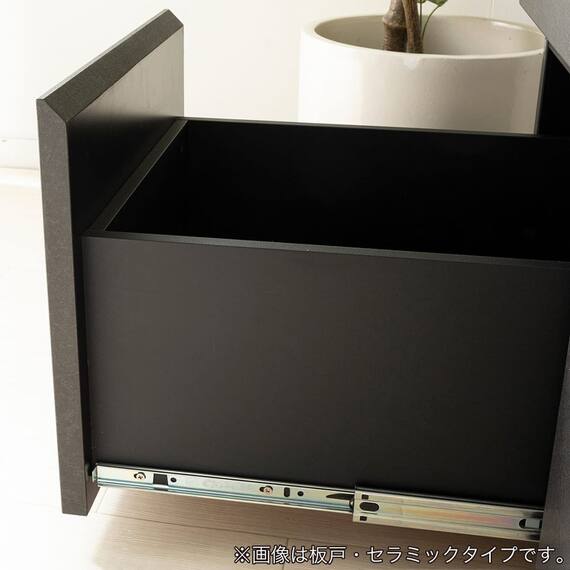 キッチンカウンター(デセオ 80KB-Bガラス扉 WH)【島忠ホームズ商品】 10枚目画像