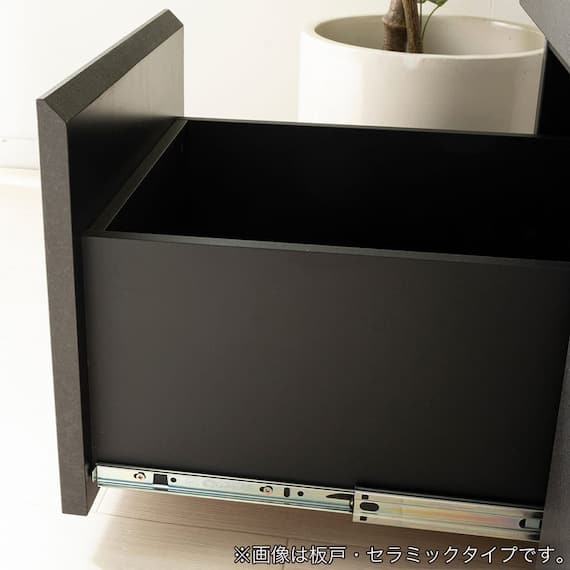 キッチンカウンター(デセオ 80KB-Bガラス扉 WH)【島忠ホームズ商品】 10枚目画像