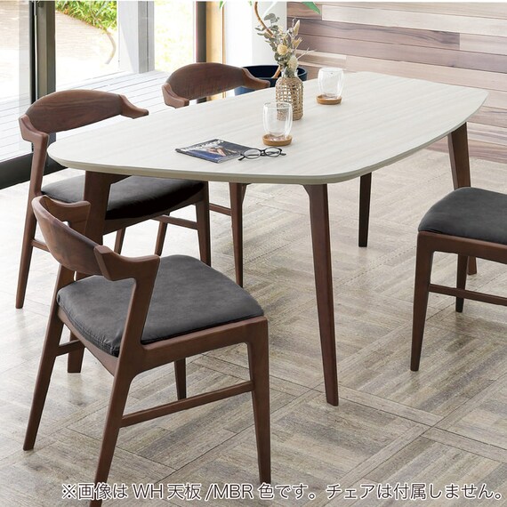 ダイニングテーブル(エスト160変型L LBR)【島忠ホームズ商品】 9枚目画像