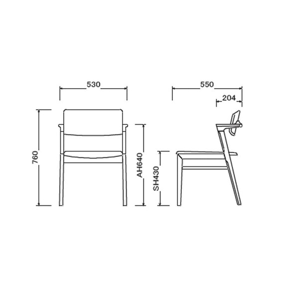 ダイニングチェア(ラテ02 BK)【島忠ホームズ商品】 2枚目画像