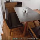 リビングダイニング2人掛けチェア(ウォルト130 LBR)【島忠ホームズ商品】 4枚目画像