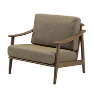 布張り1人掛けソファ(CW69 MBR脚)【島忠ホームズ商品】