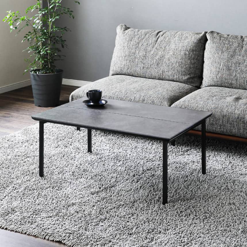 センターテーブル(SVN-LT01 GRY/BK)【島忠ホームズ商品】 | ニトリ