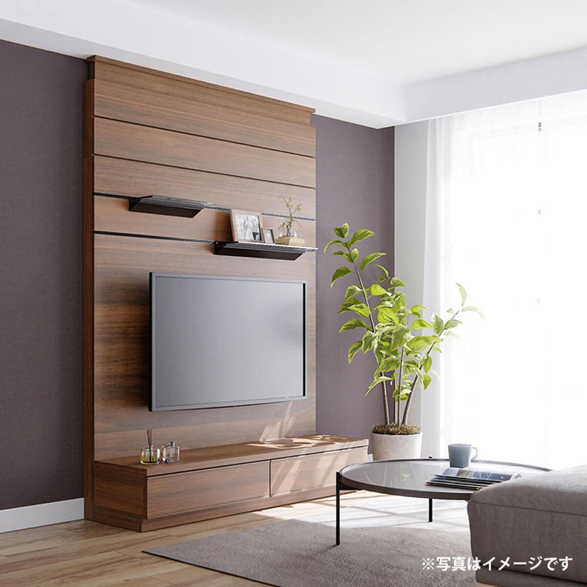 島忠家具　テレビボード　ハイタイプ ハイタイプテレビ台 ハイベリー 155 キャナルオーク(5Y）キャナル