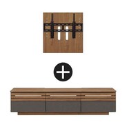 ローボード＋固定式壁掛けパネルセット(ストーネ 150TVB TK8-7921)【島忠ホームズ商品】