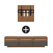 ローボード+固定式壁掛けパネルセット(ストーネ 150TVB TK8-7921)【島忠ホームズ商品】