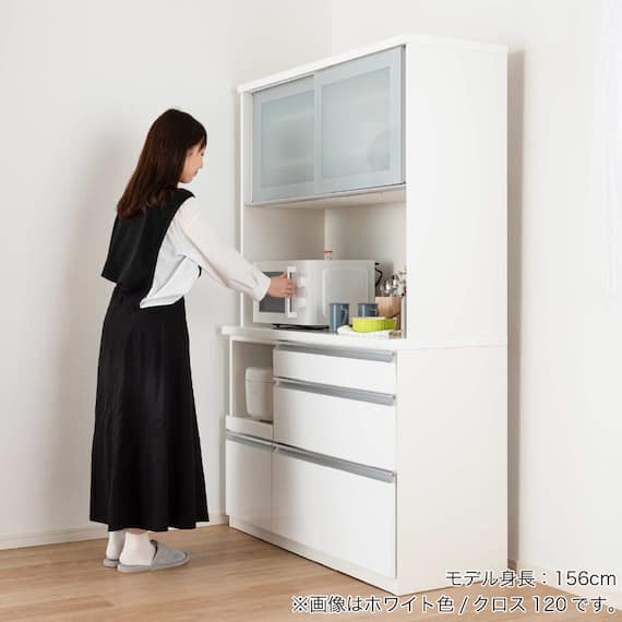 キッチンボード(クロス1000 ホワイト)【島忠ホームズ商品】 4枚目画像