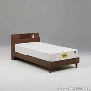 棚・照明・コンセント付きベッドフレーム(サミール)【島忠ホームズ商品】