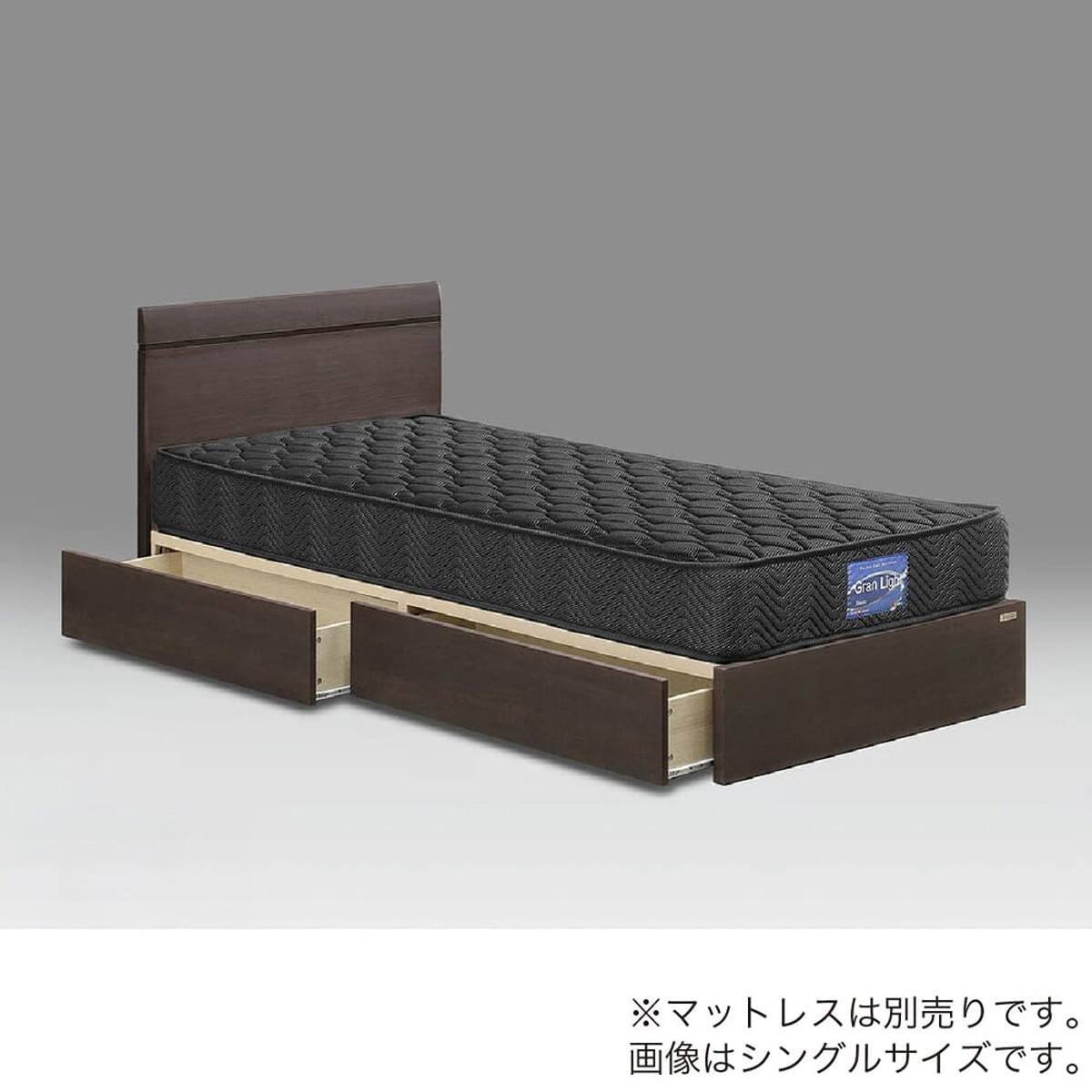 セミダブル 収納付きベッドフレーム(ベッセF DB)【島忠ホームズ商品