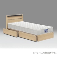 棚・コンセント・収納付きベッドフレーム(ベッセ)【島忠ホームズ商品】