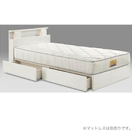 棚・照明・コンセント・収納付きベッドフレーム(ミラーノ)【島忠ホームズ商品】