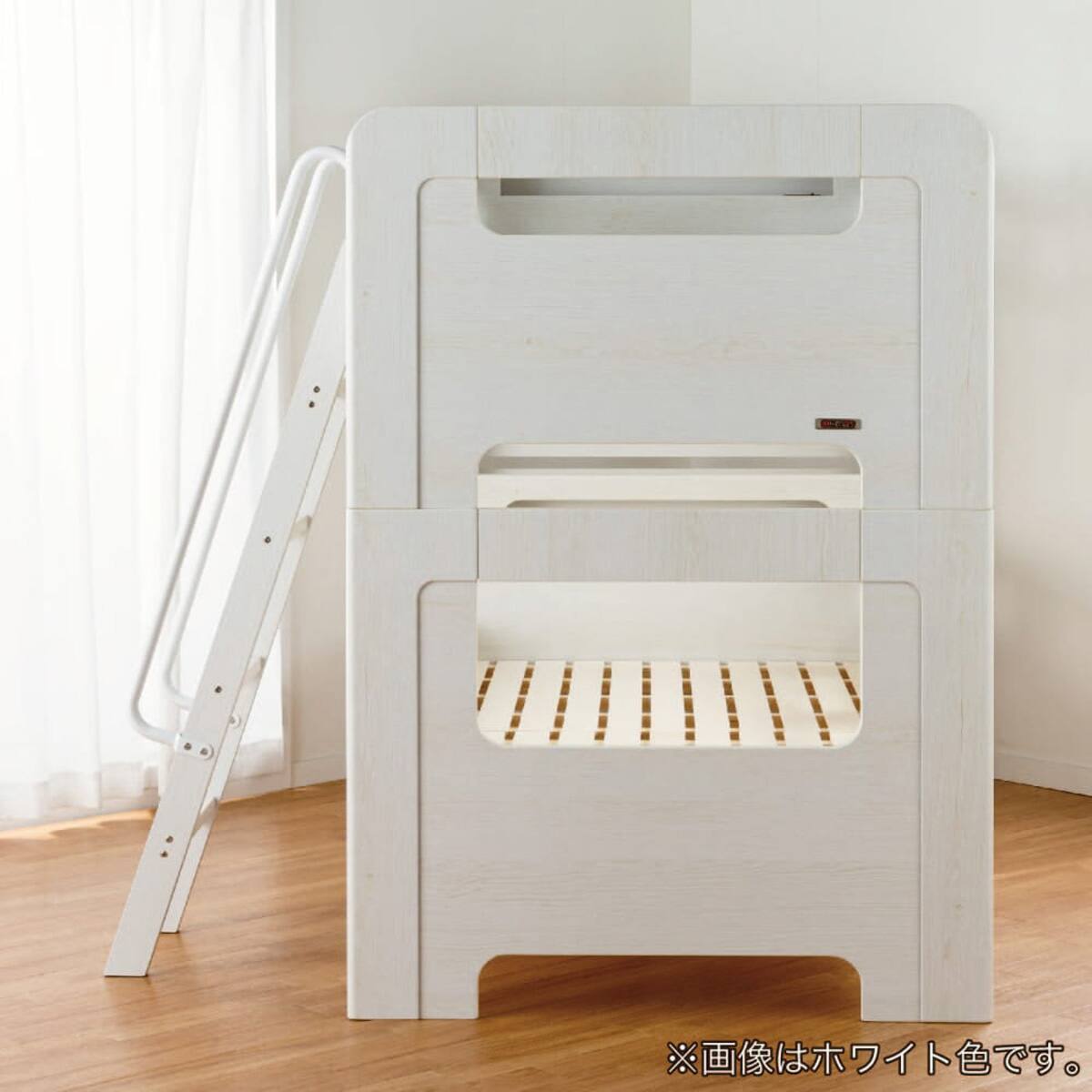 棚＆照明付き2段ベッド(ミンキー NA)【島忠ホームズ商品】 | ニトリ