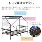 デスク付きパイプベッド(KBT-050 WH)【島忠ホームズ商品】 2枚目画像