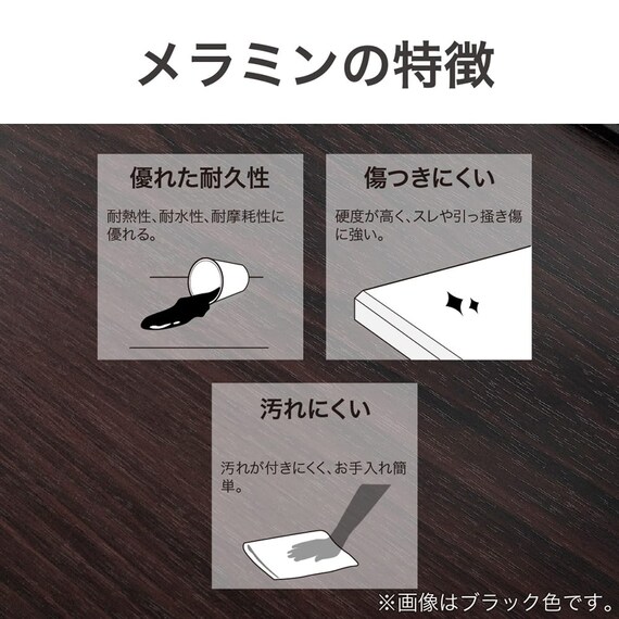 デスク付きパイプベッド(KBT-050 WH)【島忠ホームズ商品】 14枚目画像