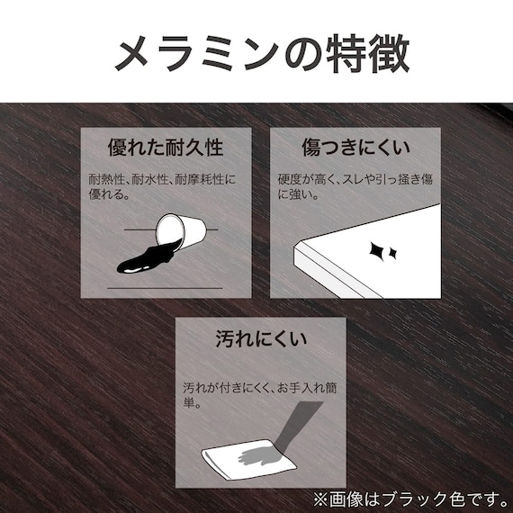 デスク付きパイプベッド(KBT-050 WH)【島忠ホームズ商品】 14枚目画像