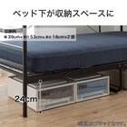 デスク付きパイプベッド(KBT-050 WH)【島忠ホームズ商品】 15枚目画像