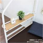 デスク付きパイプベッド(KBT-050 WH)【島忠ホームズ商品】 19枚目画像