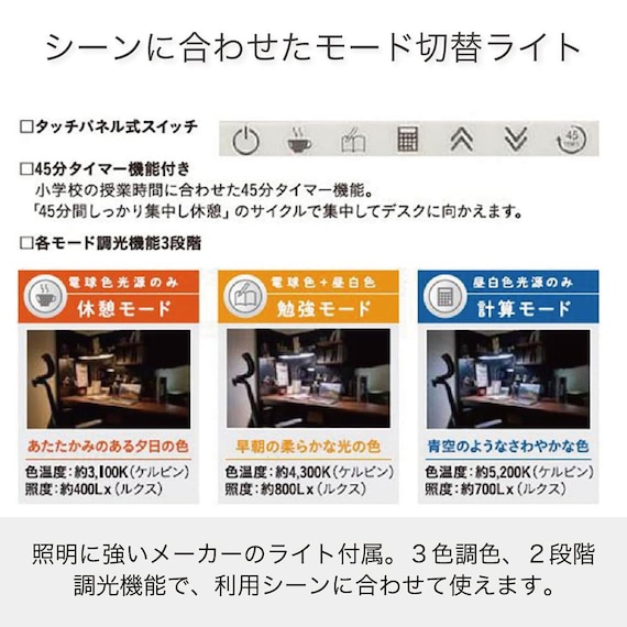 ロフトベッド+デスクライト付き(ビルトコンポ HCM-216 WO)【島忠ホームズ商品】 14枚目画像